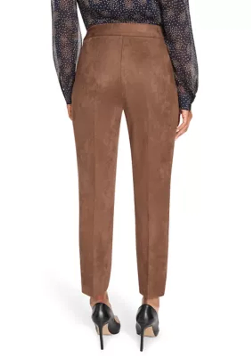 Women's Scuba Suede Ankle Pants