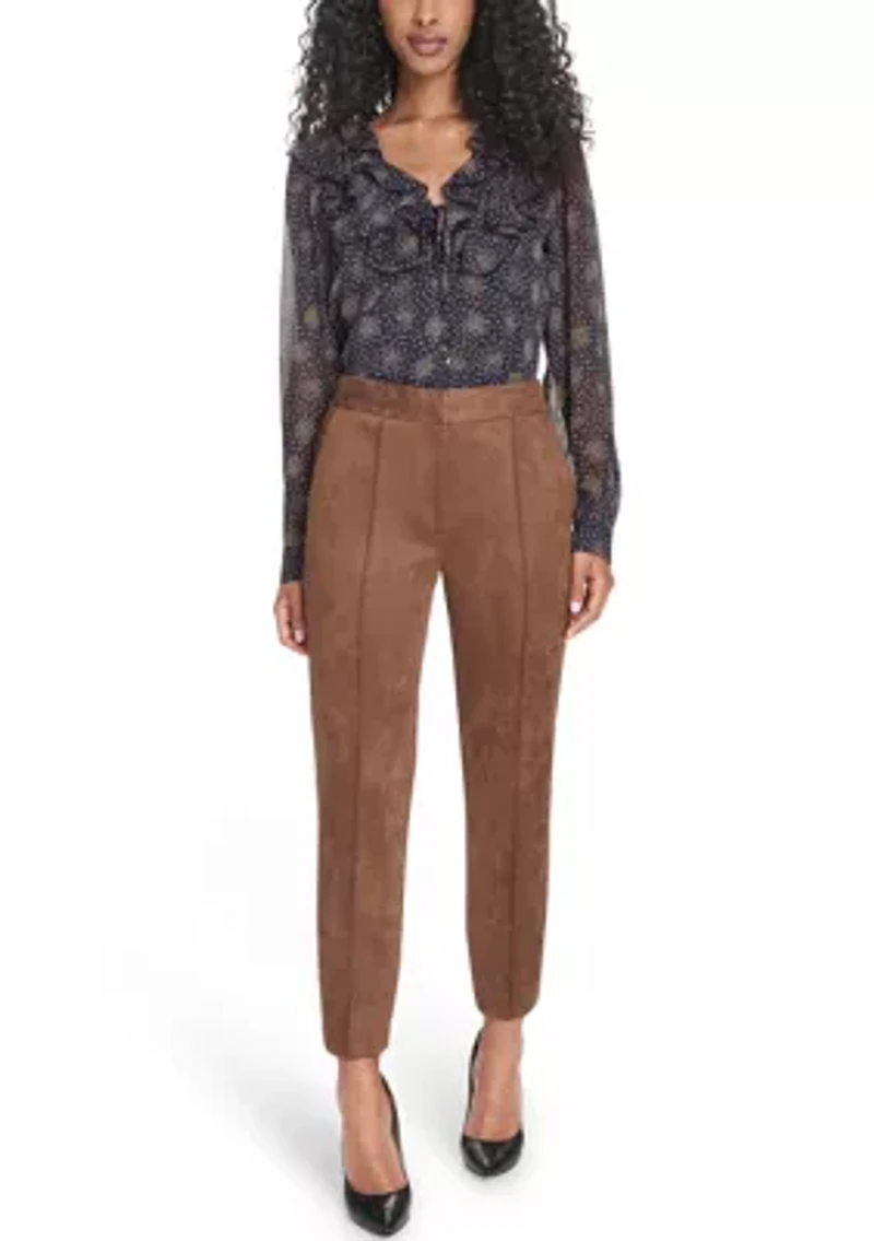 Women's Scuba Suede Ankle Pants
