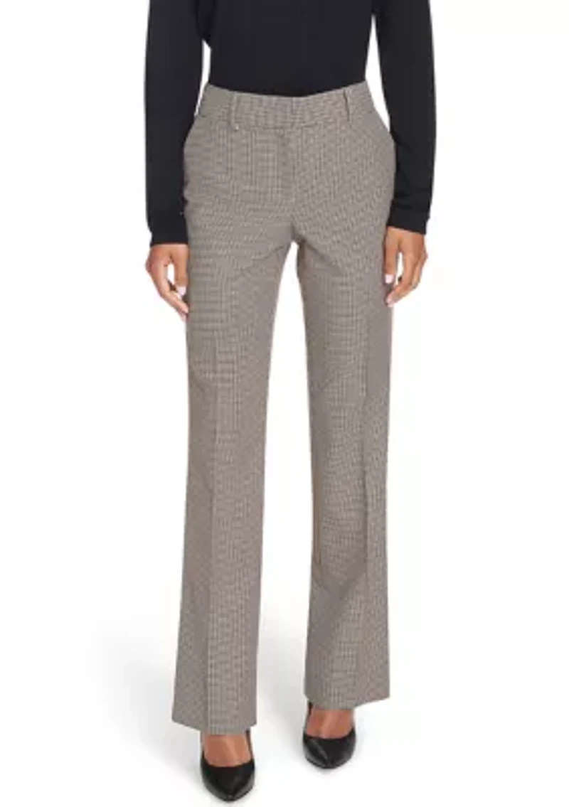 Women's Houndstooth Bootcut Trousers