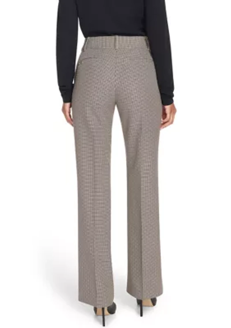Women's Houndstooth Bootcut Trousers