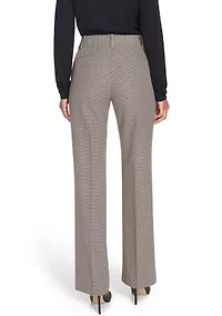 Women's Houndstooth Bootcut Trousers