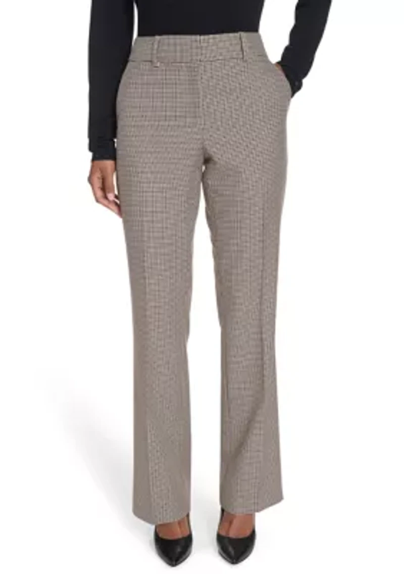 Women's Houndstooth Bootcut Trousers