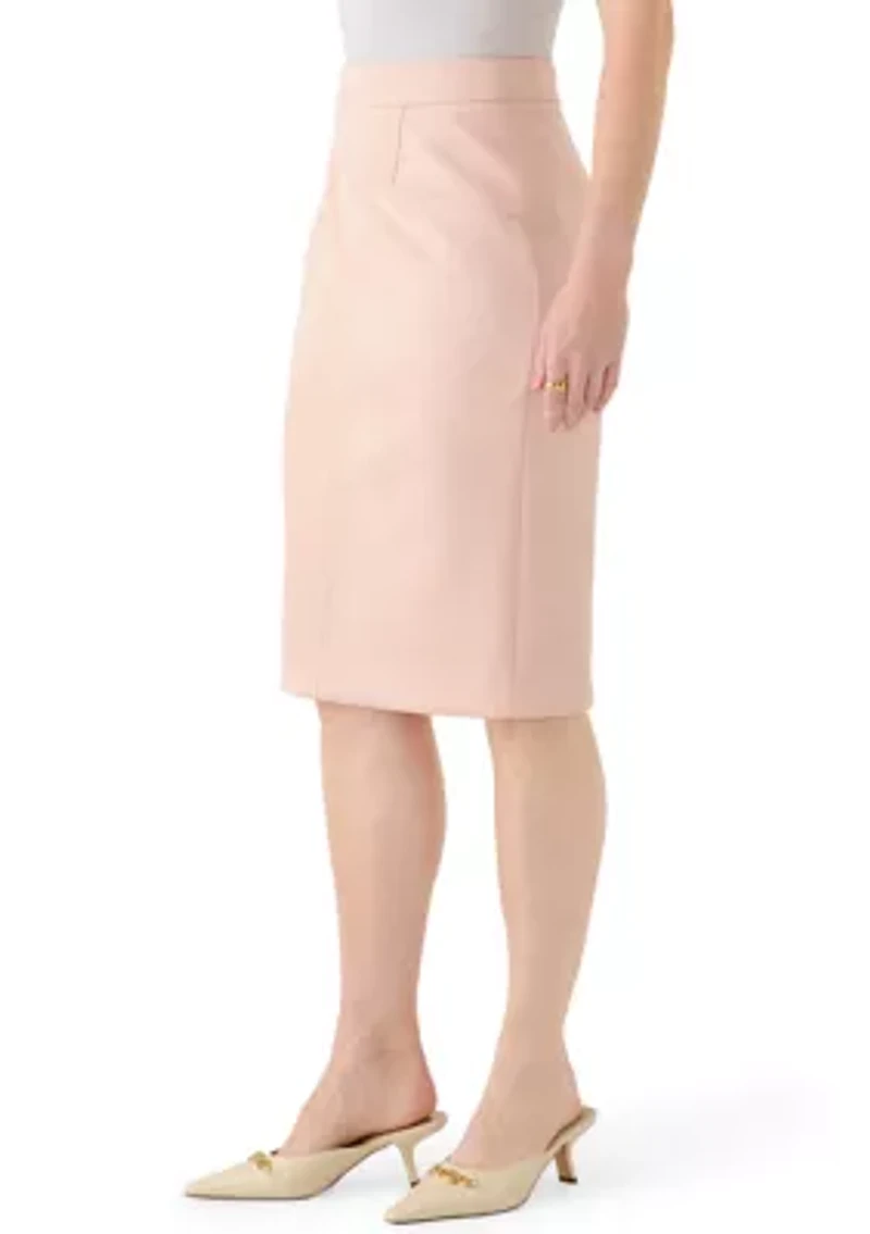 Women's Vegan Suede Pencil Skirt