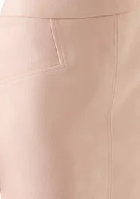 Women's Vegan Suede Pencil Skirt