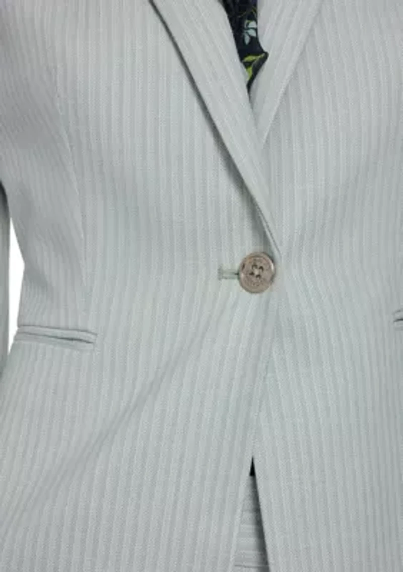 Women's Slim Fit Tonal Stripe Blazer