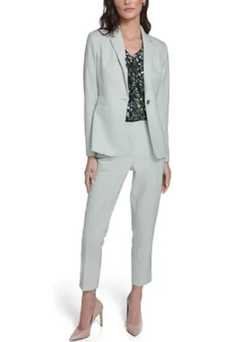 Women's Slim Fit Tonal Stripe Blazer