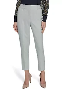 Women's Slim Fit Tonal Stripe Pants