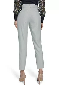 Women's Slim Fit Tonal Stripe Pants