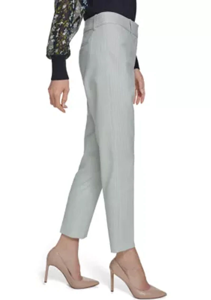 Women's Slim Fit Tonal Stripe Pants