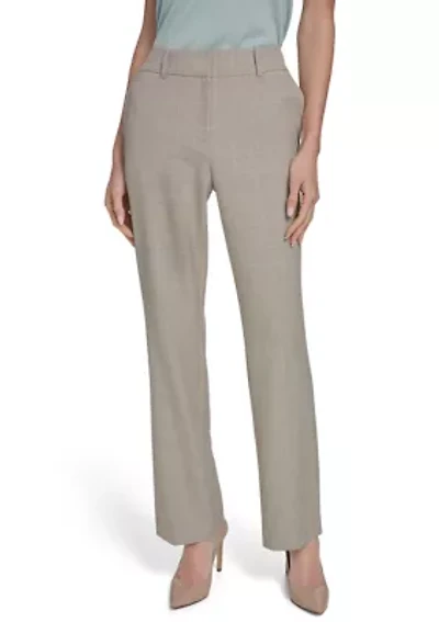 Women's Plaid Bootcut Trousers