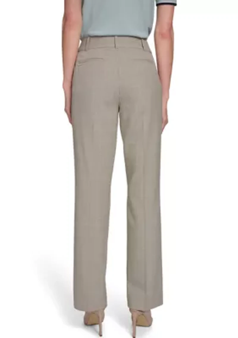 Women's Plaid Bootcut Trousers