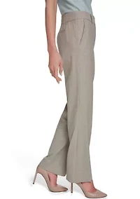 Women's Plaid Bootcut Trousers