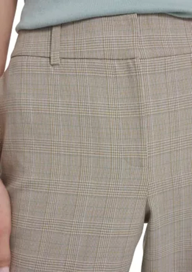 Women's Plaid Bootcut Trousers