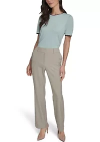 Women's Plaid Bootcut Trousers