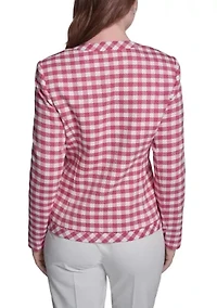 Women's Gingham Band Jacket