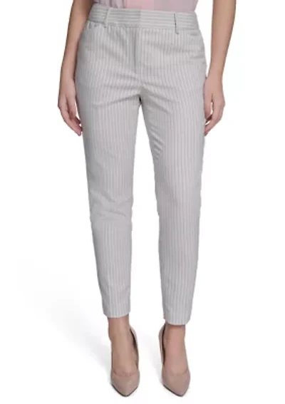 Women's Slim Fit Pinstripe Pants