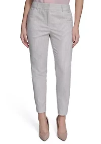Women's Slim Fit Pinstripe Pants