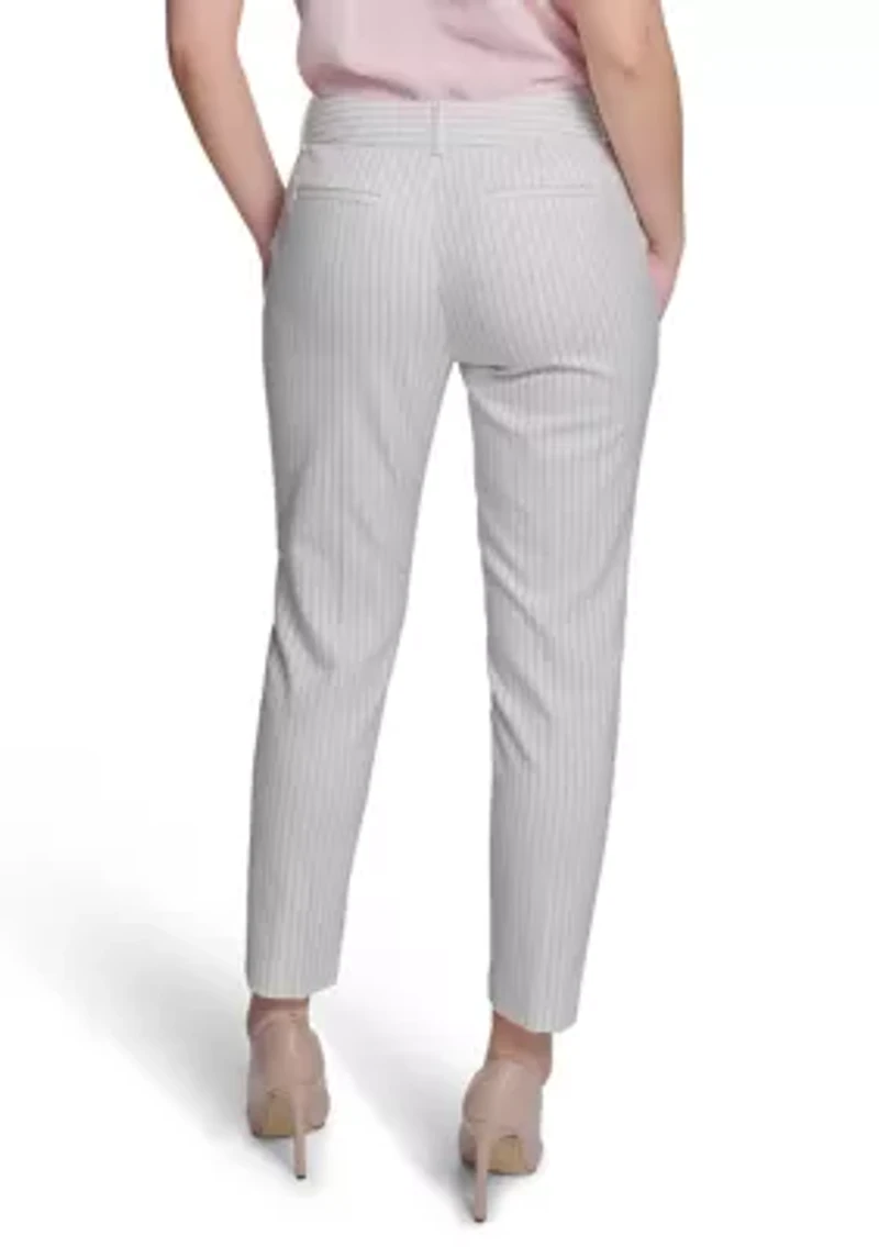 Women's Slim Fit Pinstripe Pants