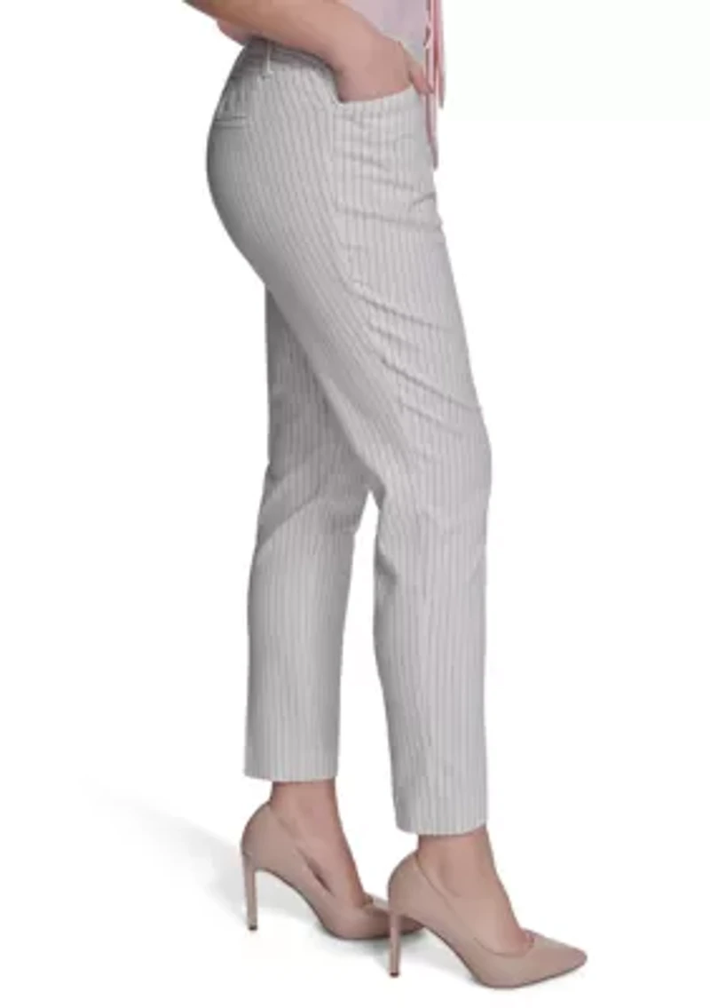 Women's Slim Fit Pinstripe Pants