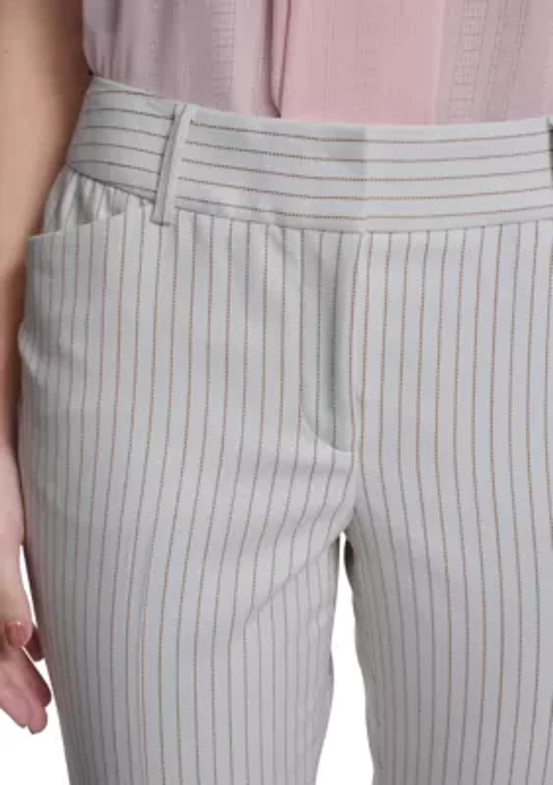Women's Slim Fit Pinstripe Pants