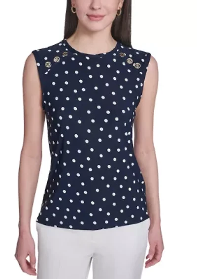 Women's Sleeveless Yoke Top