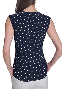 Women's Sleeveless Yoke Top