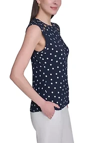 Women's Sleeveless Yoke Top