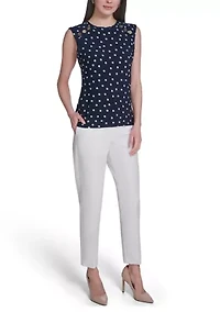 Women's Sleeveless Yoke Top