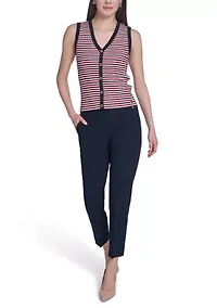 Women's V Neck Halter Sweater