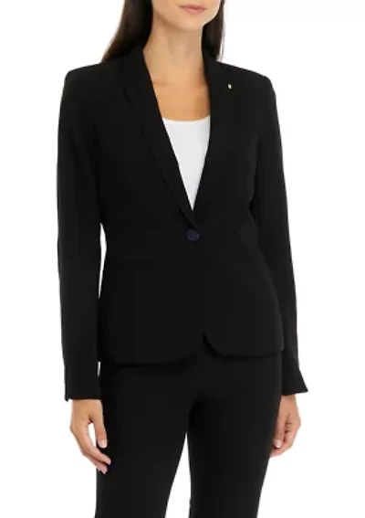 Women's One Button Twill Jacket
