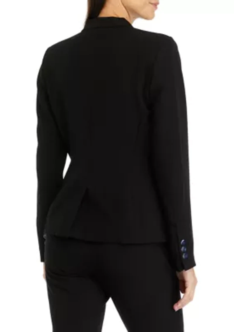 Women's One Button Twill Jacket