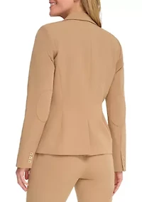 Women's One Button Twill Jacket