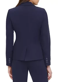 Women's One Button Twill Jacket