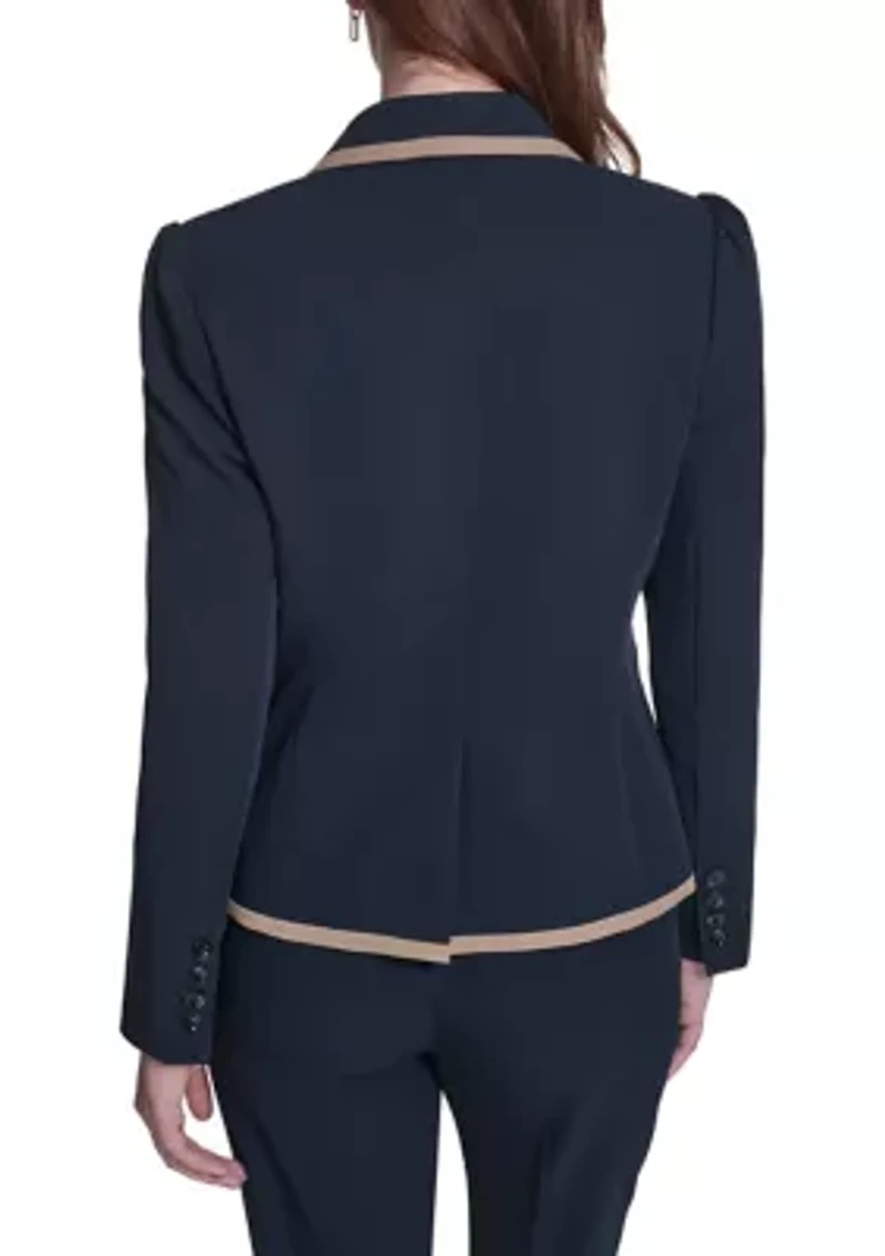 Women's Framed One Button Blazer