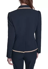 Women's Framed One Button Blazer