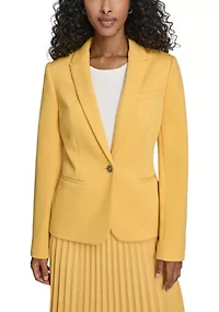 Women's Textured One Button Blazer