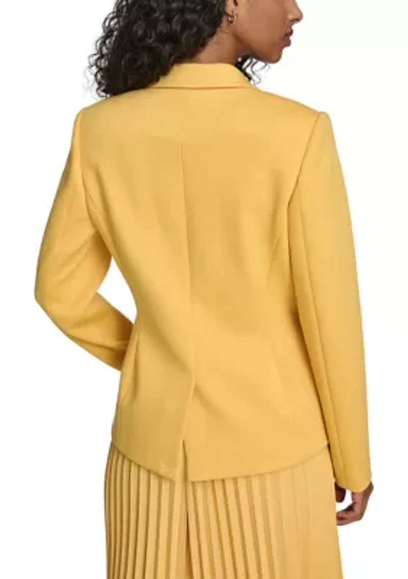 Women's Textured One Button Blazer