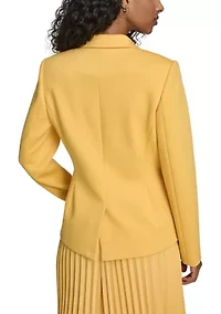 Women's Textured One Button Blazer