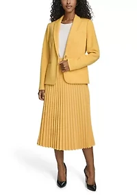 Women's Textured One Button Blazer