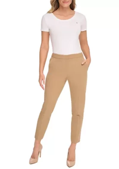 Women's Flat Front Ankle Pants