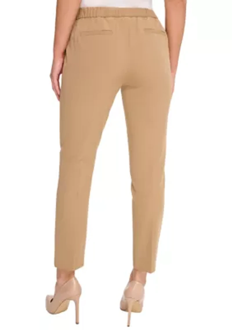 Women's Flat Front Ankle Pants