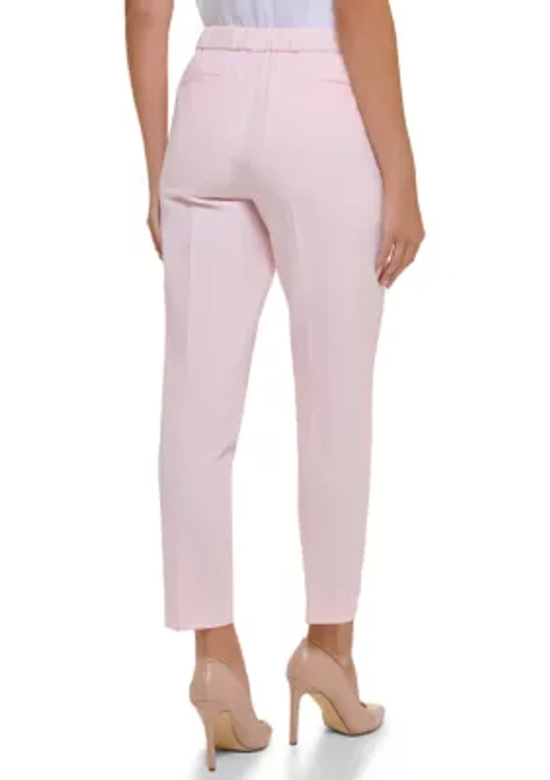 Women's Flat Front Ankle Pants