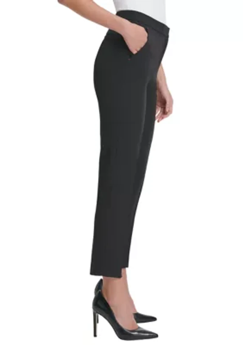 Women's Flat Front Ankle Pants