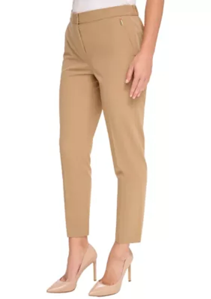 Women's Flat Front Ankle Pants