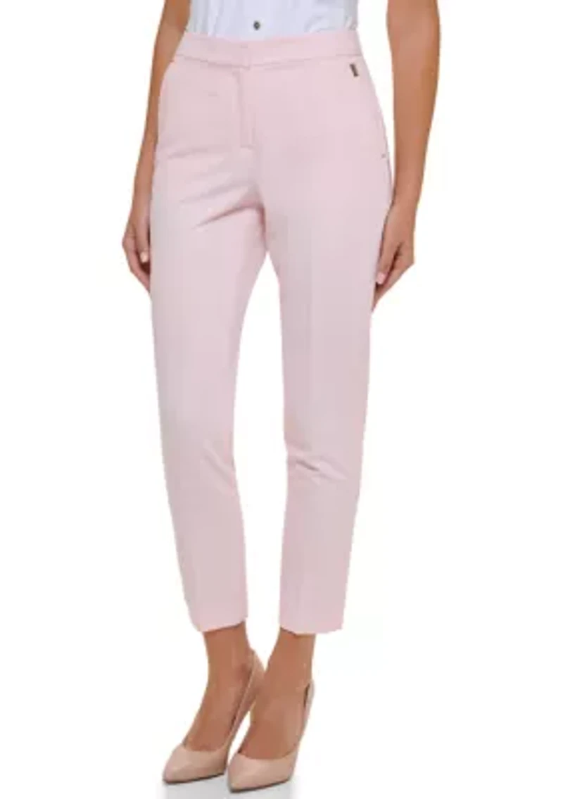 Women's Flat Front Ankle Pants