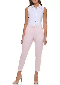 Women's Flat Front Ankle Pants