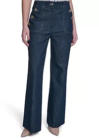 Women's Refined Denim Sailor Pants