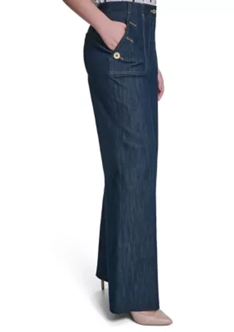 Women's Refined Denim Sailor Pants