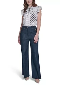Women's Refined Denim Sailor Pants