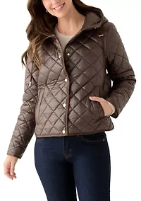 Women's Packable Quilted Jacket with Hood